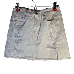 AMERICAN Eagle white jeans skirt (0172)